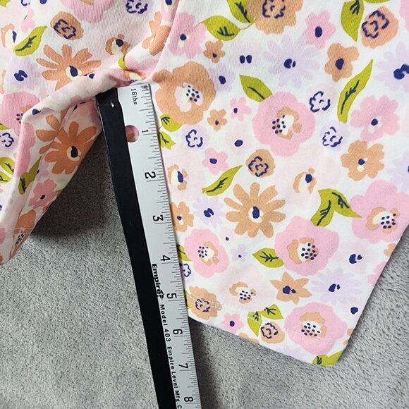 2 Pack Girls Cat & Jack Pink Floral Bike Shorts Mid Rise 5" Inseam XS (4-5) - Picture 9 of 11